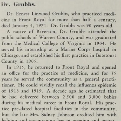 Dr. Grubbs