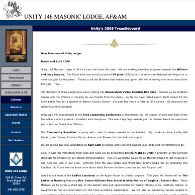 March and April 2006 Trestle Board