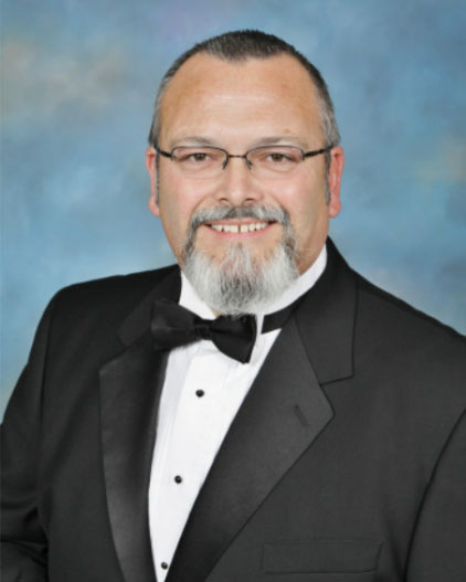 Portrait of Dennis Mark Haas, Senior Warden, Master-Elect for 2013.