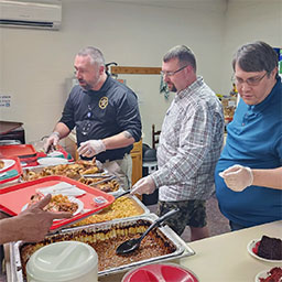 Dinner with Dignity: Officers and Masons Partner to Comfort Homeless&nbsp;Neighbors