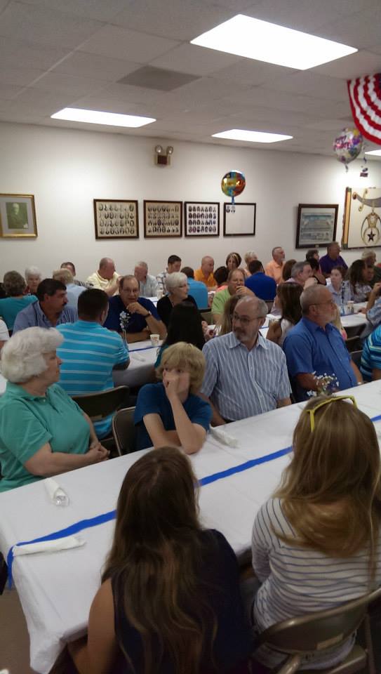 Guests at Bill Woods 90th Birthday celebration