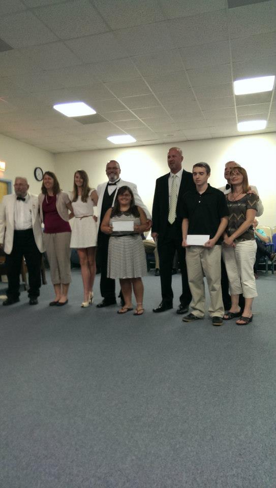 2013 Scholarship Recipients with Dennis Haas and Scott Cabazolo