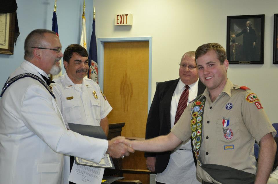 Eagle James Anderson is recognized.