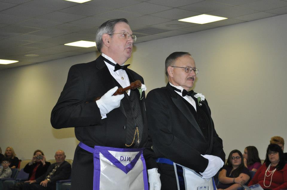 Brother Davidson presents Larry Funk as Chaplain-select.