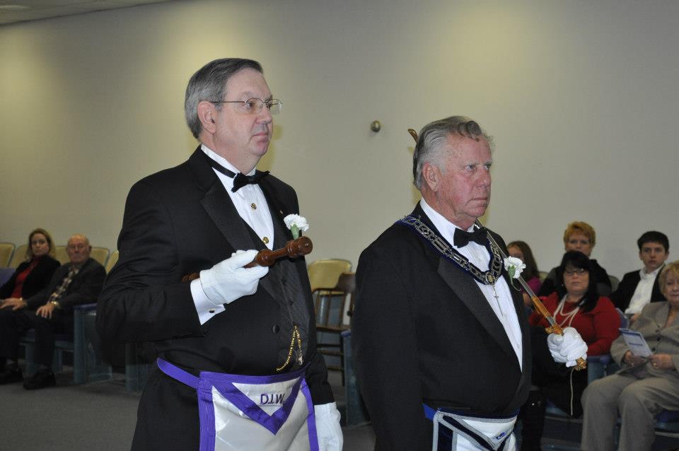 Brother Davidson with Eddie Powell, Sr. (Tiler)