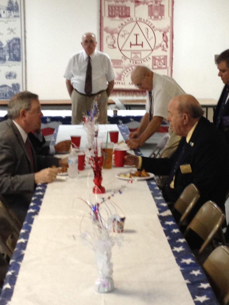 Dinner before the July Stated Communication with Kevin Davidson on July 18, 2012