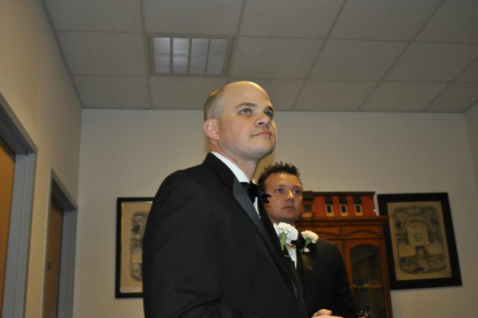 Information Officer Bret Hrbek and Junior Steward Cory Michael.