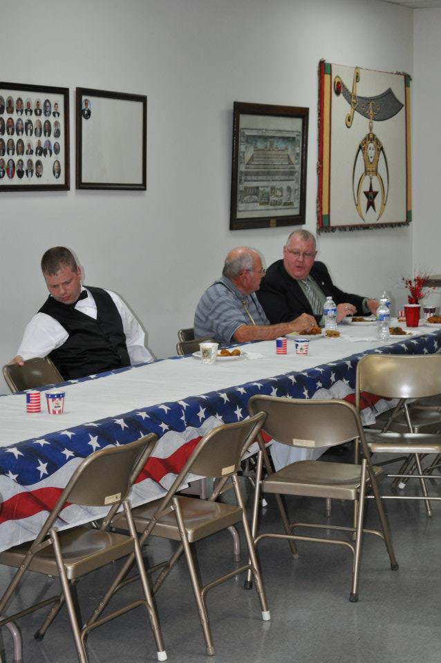 Dinner. - with Joe Plaz at Unity Masonic Lodge No. 146 AF & AM.