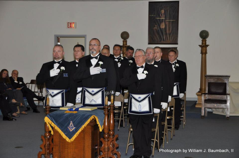 Newly elected officers are presented.