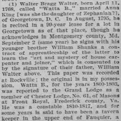 Chester Lodge No. 61 Watta B.