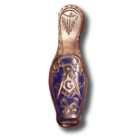 The Masonic Blue Slipper Lapel Pin
