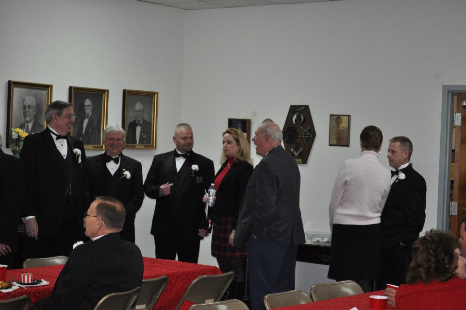 The reception. with Kevin Davidson, Lynnette Lofton Embree, and Jeph Embree at Unity Lodge No. 146