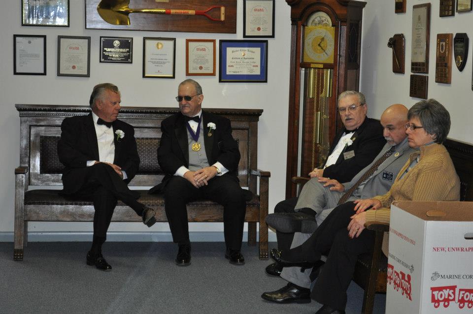 Waiting for the ceremony to begin.