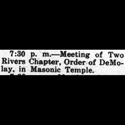 DeMolay Meeting