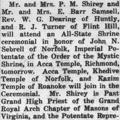 Acca Shrine Ceremony