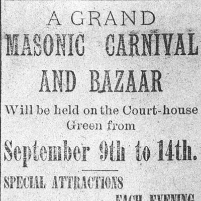 A Grand Masonic Carnival And Bazaar