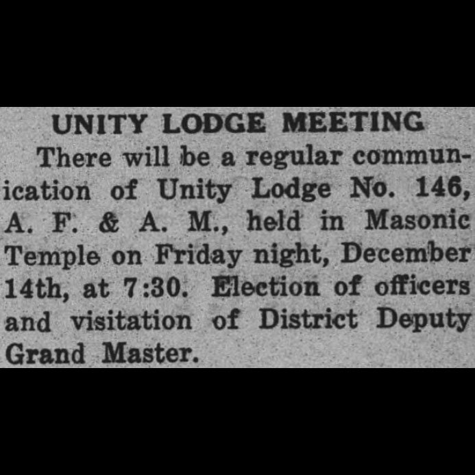Unity Lodge Meeting
