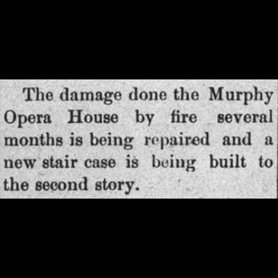 New Stair Case at Murphy Opera&nbsp;House