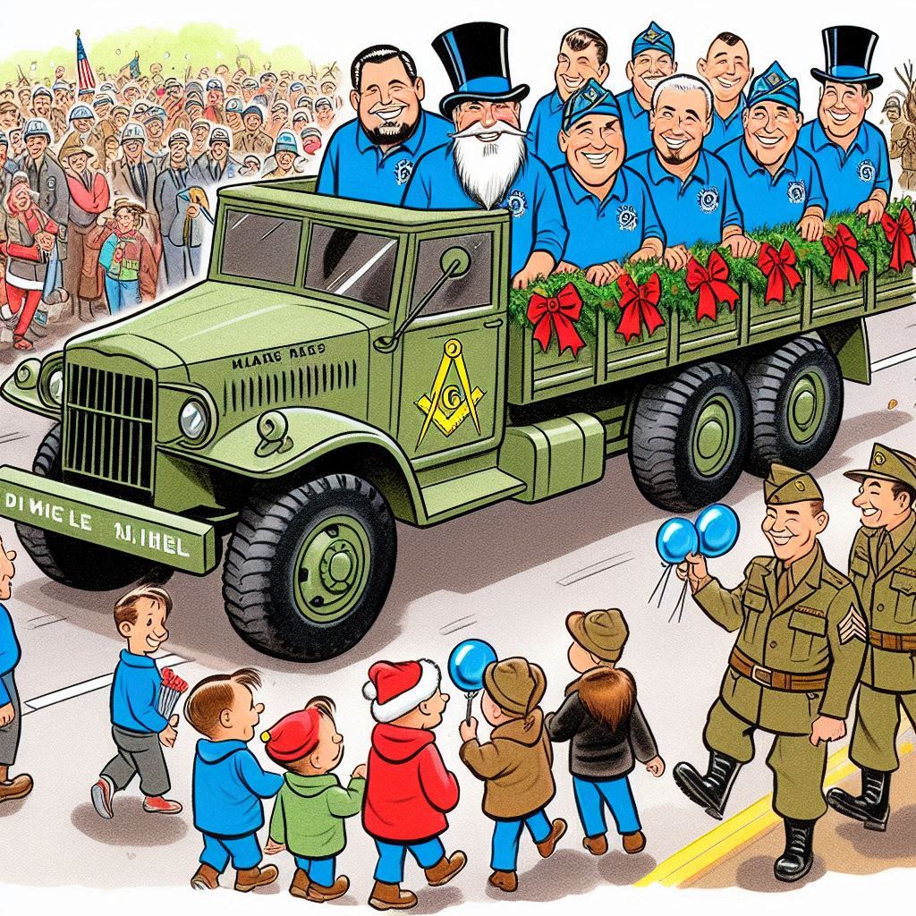 Lodge Joins Front Royal’s Christmas Parade with WWII Truck and Holiday&nbsp;Cheer