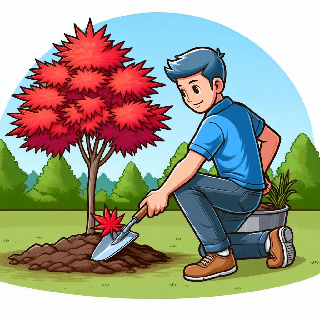 Unity Lodge No. 146 Plants Red Sunset Maple in Memory of Mr.&nbsp;Hughes